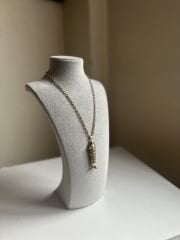 Gold Balık  Çelik Kolye