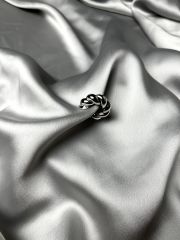 Gümüş Rengi Burgu Model Sıkıştırma(earcuff) Küpe