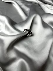 Gümüş Rengi Burgu Model Sıkıştırma(earcuff) Küpe