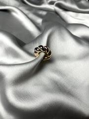 Altın Rengi Burgu Model Sıkıştırma(earcuff) Küpe
