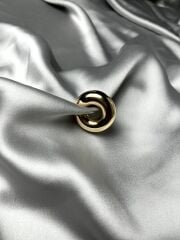 Altın Rengi Büyük Boy Bombeli Model Sıkıştırma(earcuff) Küpe