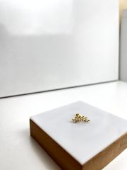 Altın Rengi Taşlı  Piercing