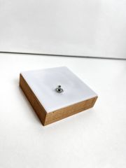 Gümüş Rengi   Taşlı Göz Model  Piercing