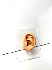 Gümüş Rengi Taşlı Model Piercing