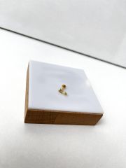 Altın Rengi Taşlı Ok Figürlü Piercing