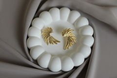 Gold Rengi Tasarım Küpe