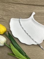 Gümüş Renk  Taşlı Yıldız Figürlü Bileklik
