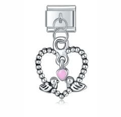 Kalp Figürlü Sallantılı Charm