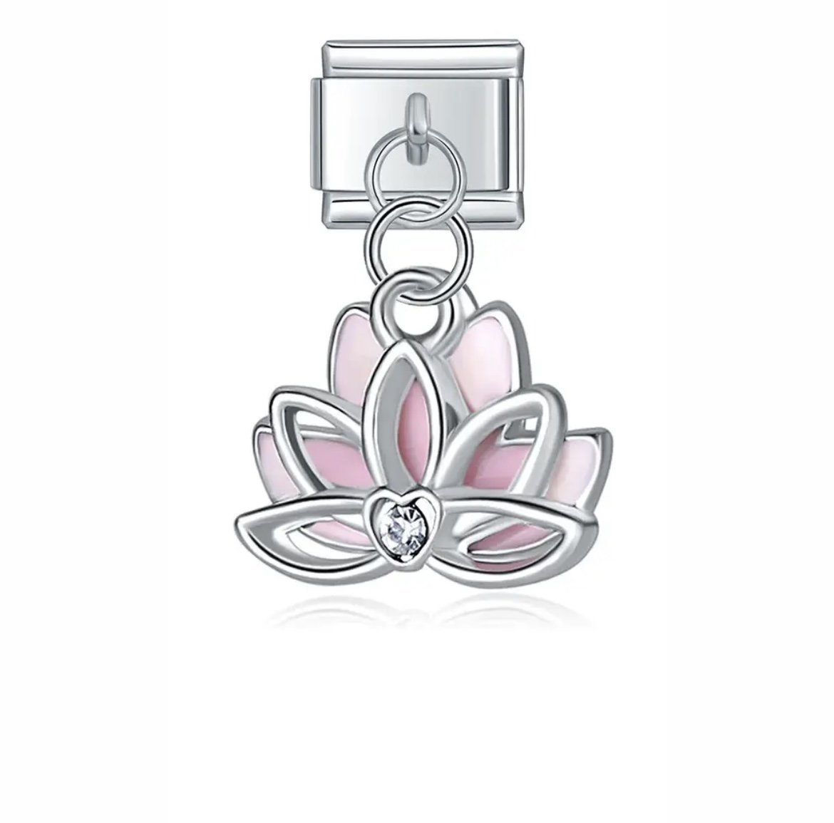 Lotus Çiçek  Figürlü Sallantılı Charm