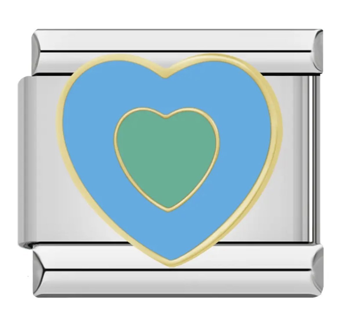 Mavi Kalp Figürlü Charm