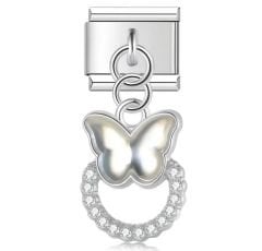Kelebek Figürlü Sallantılı Charm