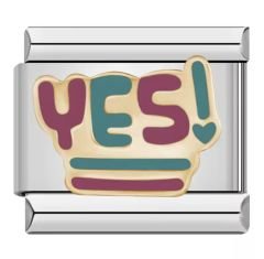 Renkli Yess Yazılı Charm