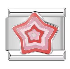 Pembe Renkli Yıldız Figürlü Charm