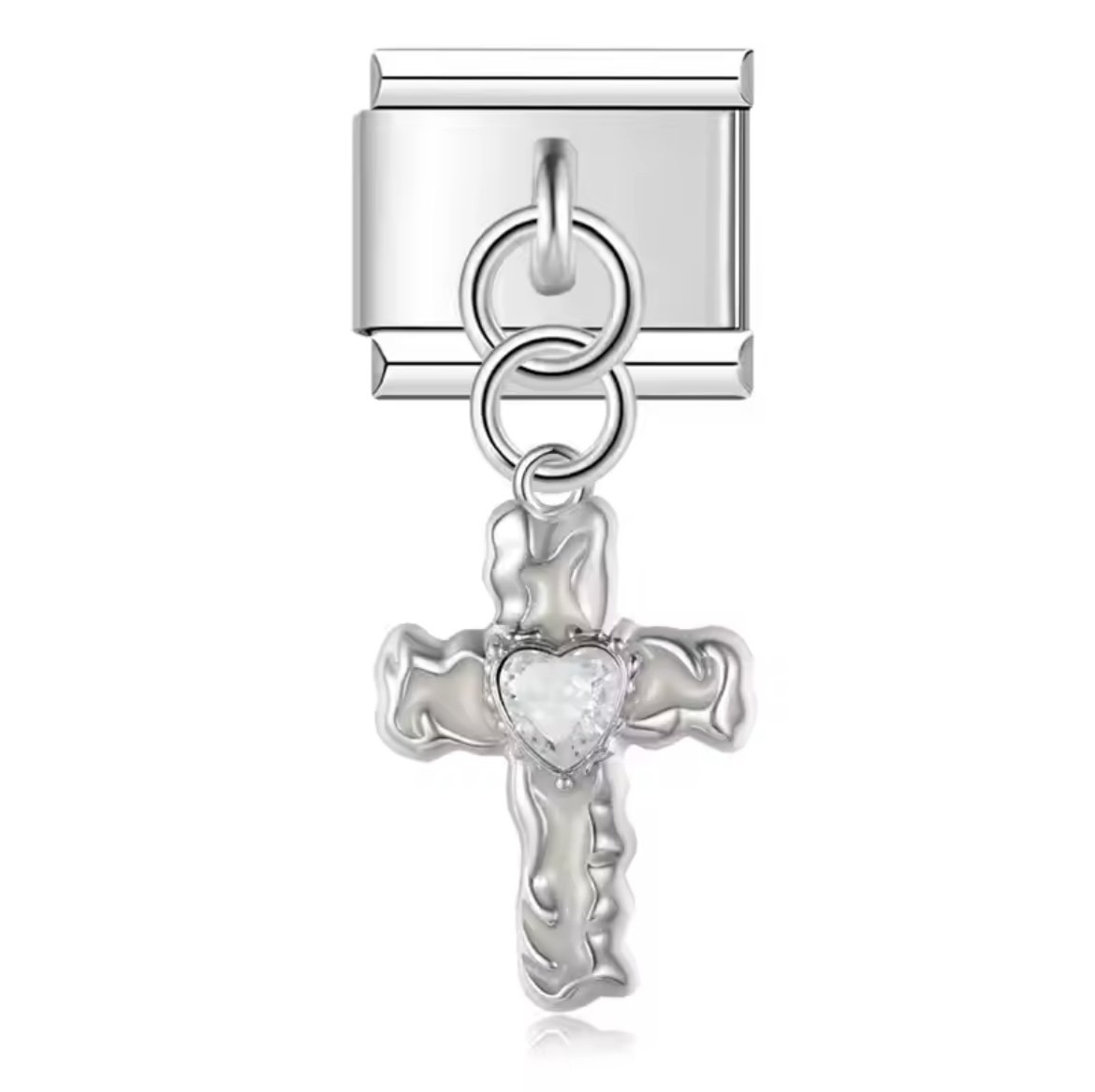 Haç Figürlü Sallantılı Charm
