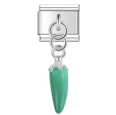Yeşil Biber Figürlü Sallantılı Charm