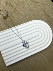Gümüş Rengi Kamera/Uçak/Dünya Figürlü Kolye