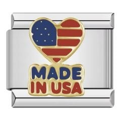 Made İn Usa Yazılı Charm