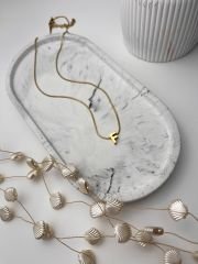 Altın Rengi Minimal  Model ‘F’ Harfli Çelik